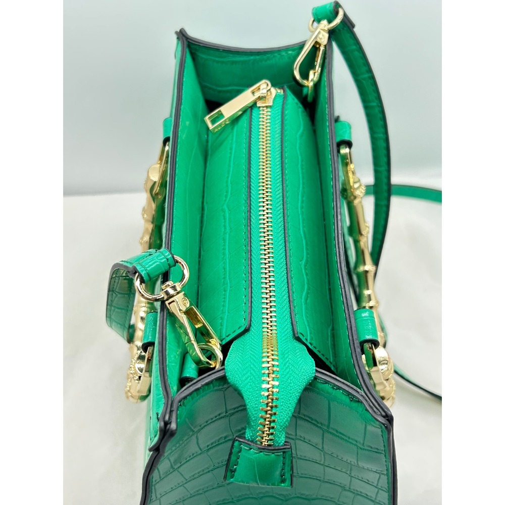 Aldo Chic Crocodile Embossed Top Handle Handbag Crossbody Strap - Picture 3 of 16